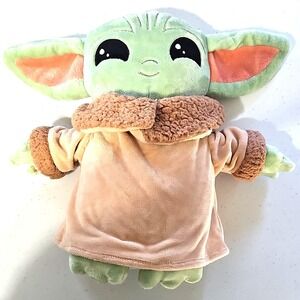 Star Wars The Mandalorian Grogu Baby Yoda Plush Toy Green Tan Science Fiction